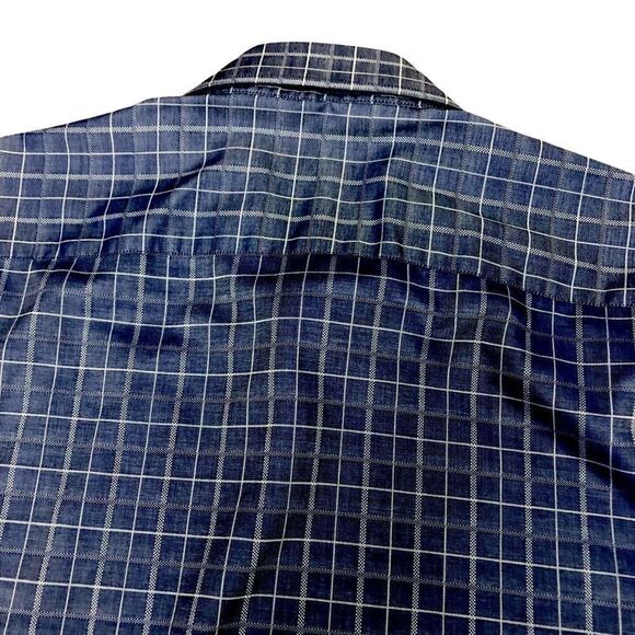 Angelino for Bermuda Buttons Pattern Down Long Sleeve Collar Men's Shirt Sz XL - Picture 10 of 14